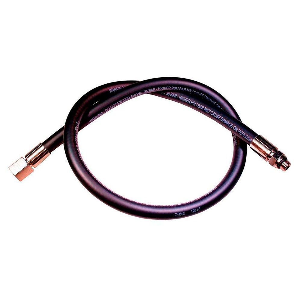 Latiguillo Regulador Caucho Negro 1/2" (102cm) Metalsub