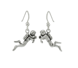 Pendientes Largos Buzo Scuba Gifts