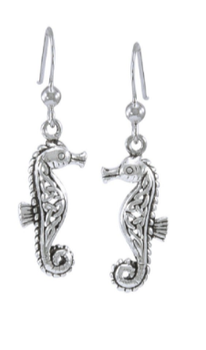 Pendientes Largos Caballito de Mar Celta Scuba Gifts