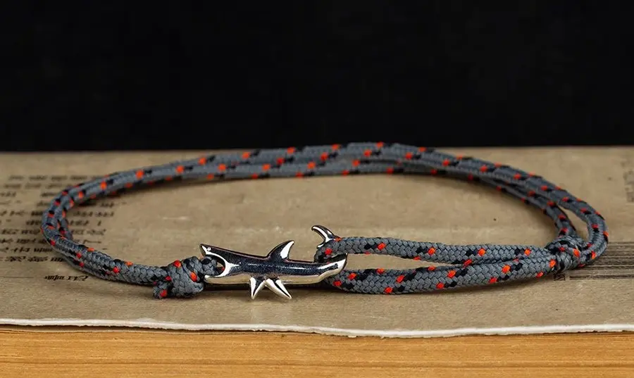 Pulsera Marinera Tiburón Paracord Scuba Gifts