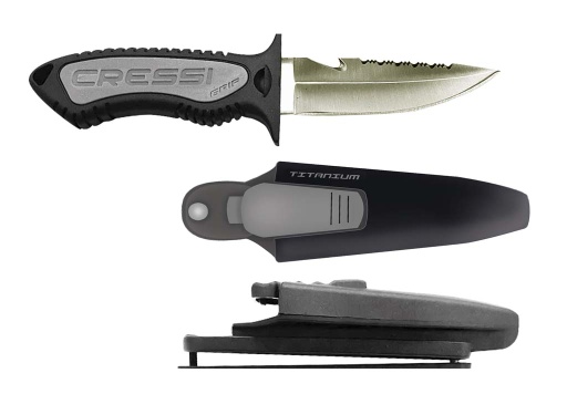[BRC 559420] Cuchillo Cressi Cuchillo Grip Punta Titanio