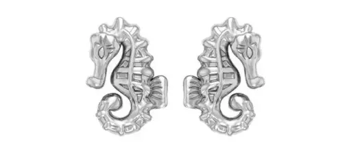 [TER2183] Pendientes pequeños Caballito de Mar Scuba Gifts