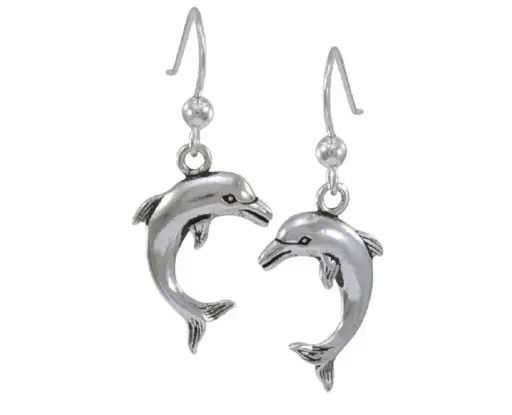 [TE916] Pendientes largos Delfín Scuba Gifts