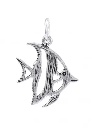 [TE2448] Pendientes Largos Pez Ángel Azul Scuba Gifts