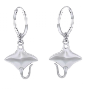 [TER2107] Pendientes de Aro Mantas Scuba Gifts