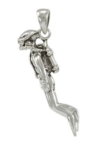 [TP019] Colgante Buceador Vertical Scuba Gifts