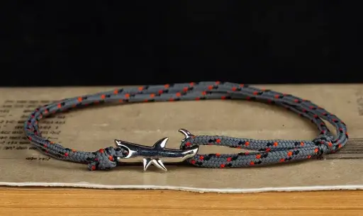 Pulsera Marinera Tiburón Paracord Scuba Gifts